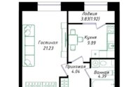 Продажа 1-комнатной квартиры, 42 м² в Астане