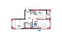 Продажа 2-комнатной квартиры, 63 м² в Астане