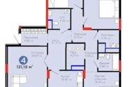 Продажа 4-комнатной квартиры, 131 м² в Астане