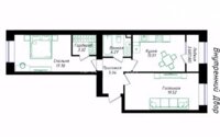 Продажа 2-комнатной квартиры, 66.06 м² в Астане