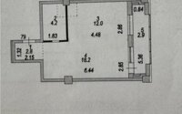 Продажа 1-комнатной квартиры, 40.1 м² в Астане