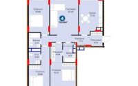 Продажа 4-комнатной квартиры, 123.62 м² в Астане