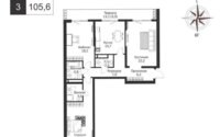 Продажа 3-комнатной квартиры, 119 м² в Алматы