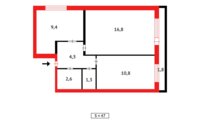 Продажа 2-комнатной квартиры, 47 м² в Караганде - фото 9