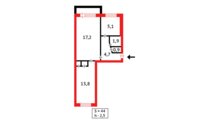 Продажа 2-комнатной квартиры, 44 м² в Темиртау - фото 13