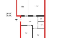 Продажа 3-комнатной квартиры, 57 м² в Темиртау