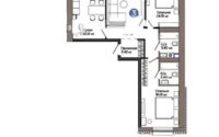 Продажа 3-комнатной квартиры, 77.64 м² в Астане
