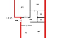 Продажа 3-комнатной квартиры, 67 м² в Темиртау - фото 14