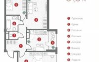 Продажа 3-комнатной квартиры, 81.3 м² в Алматы
