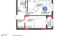 Продажа 2-комнатной квартиры, 42 м² в Астане - фото 3
