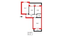 Продажа 3-комнатной квартиры, 91 м² в Караганде - фото 16