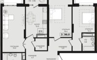 Продажа 3-комнатной квартиры, 96 м² в Астане