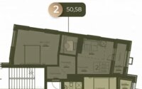 Продажа 2-комнатной квартиры, 51 м² в Астане