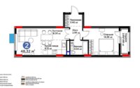 Продажа 2-комнатной квартиры, 48.32 м² в Астане - фото 3