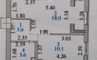Продажа 1-комнатной квартиры, 35.3 м² в Астане