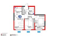 Продажа 3-комнатной квартиры, 57.44 м² в Алматы