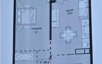 Продажа 1-комнатной квартиры, 49 м² в Алматы