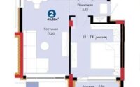 Продажа 2-комнатной квартиры, 46 м² в Астане