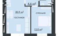 Продажа 1-комнатной квартиры, 46 м² в Караганде - фото 11