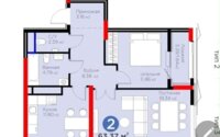 Продажа 2-комнатной квартиры, 64 м² в Астане