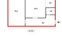 Продажа 2-комнатной квартиры, 43 м² в Караганде - фото 13