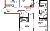 Продажа 4-комнатной квартиры, 123.72 м² в Алматы