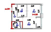 Продажа 2-комнатной квартиры, 46 м² в Астане