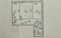 Продажа 2-комнатной квартиры, 57.9 м² в Астане