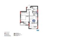 Продажа 2-комнатной квартиры, 46.3 м² в Астане