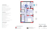 Продажа 2-комнатной квартиры, 55.95 м² в Астане