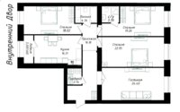 Продажа 4-комнатной квартиры, 130 м² в Астане