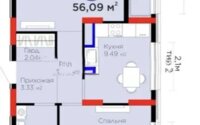Продажа 2-комнатной квартиры, 56 м² в Астане