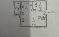 Продажа 1-комнатной квартиры, 33.2 м² в Астане