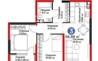 Продажа 3-комнатной квартиры, 57 м² в Алматы - фото 5