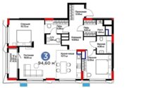 Продажа 3-комнатной квартиры, 94 м² в Астане