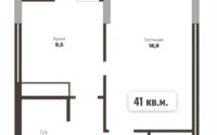 Продажа 1-комнатной квартиры, 41 м² в Астане
