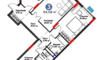 Продажа 3-комнатной квартиры, 94.1 м² в Астане