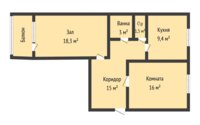 Продажа 2-комнатной квартиры, 65 м² в Костанае - фото 10
