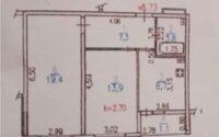 Продажа 2-комнатной квартиры, 54 м² в Алматы