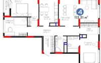 Продажа 4-комнатной квартиры, 113.5 м² в Астане