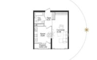Продажа 1-комнатной квартиры, 42.89 м² в Алматы