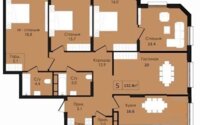 Продажа 5-комнатной квартиры, 132 м² в Астане