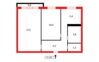 Продажа 2-комнатной квартиры, 44 м² в Темиртау - фото 6