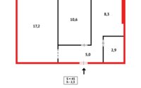 Продажа 2-комнатной квартиры, 44 м² в Темиртау - фото 8