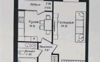 Продажа 1-комнатной квартиры, 40.1 м² в Астане