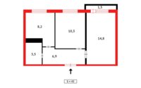 Продажа 2-комнатной квартиры, 45 м² в Абае - фото 6
