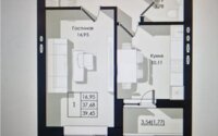 Продажа 1-комнатной квартиры, 40.13 м² в Астане