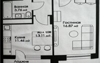 Продажа 1-комнатной квартиры, 45.11 м² в Астане