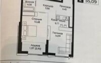 Продажа 2-комнатной квартиры, 55.09 м² в Астане - фото 2