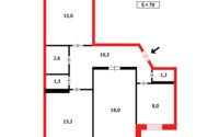 Продажа 3-комнатной квартиры, 70 м² в Темиртау